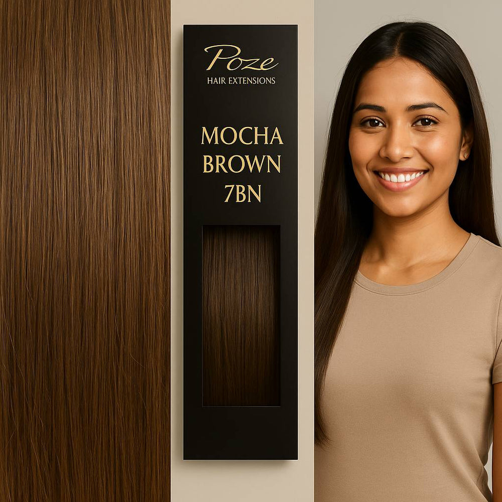 Hair Weft Standard - 7BN Mocha Brown
