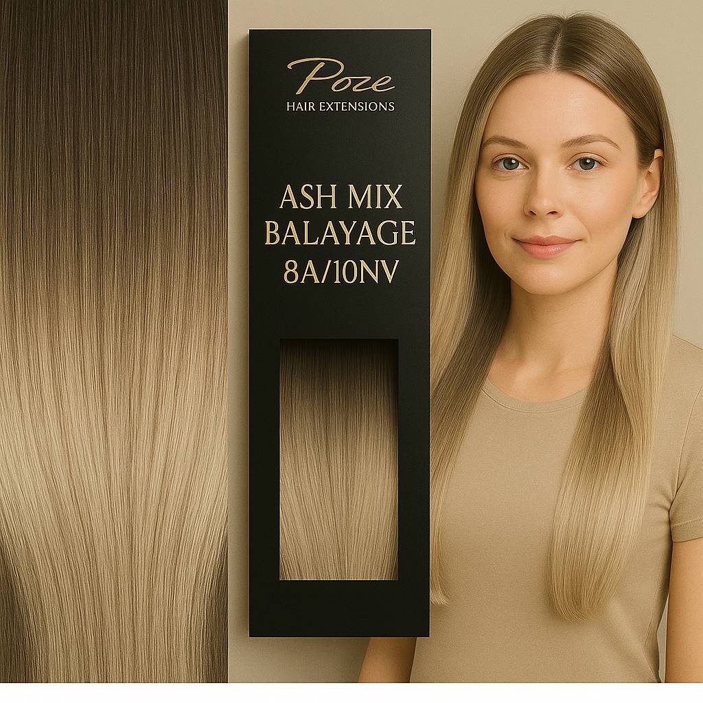 Keratin / Nail Hair Standard - 8A/10NV Tuhka Mix Balayage